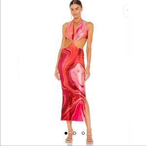 Gaia hot pink dress